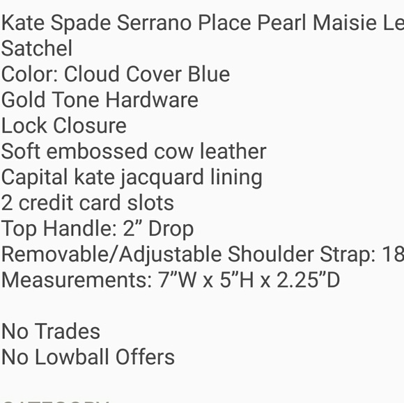 SALE! Kate spade Maisie pearl crossbody bag - Picture 8 of 8